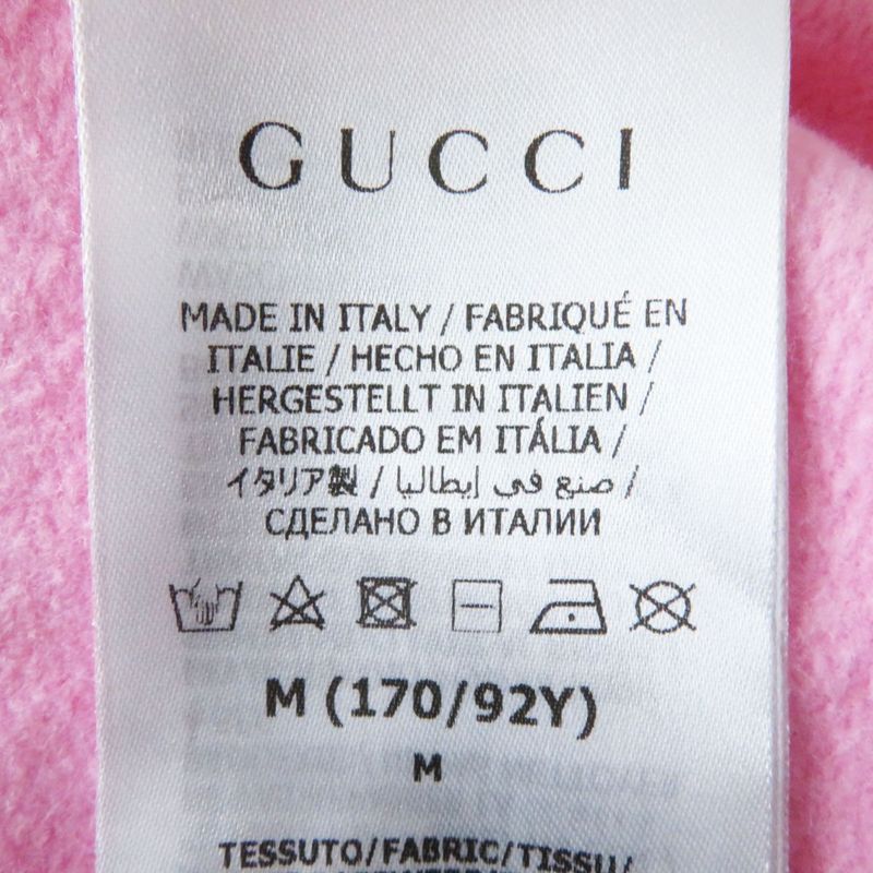 Hermes Gucci 23AW 765384 Women's Embroidery Cropped Pullover