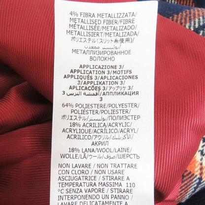 2020 Gucci 612227 Checkered Logo Gold Buttons 100% Cashmere Single Unisex