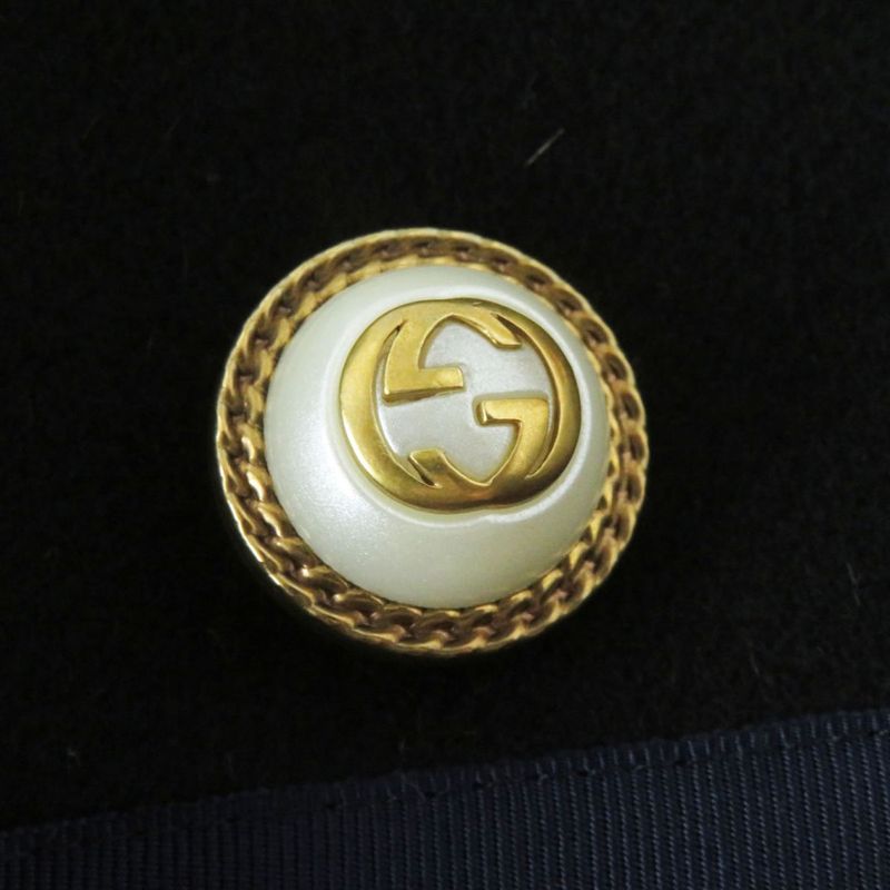 Hermes Gucci 448610 Women's Grosgrain Web Neck Interlocking G