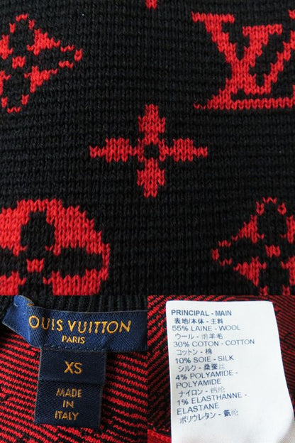 Hermes Italian Louis Vuitton 20AW Sleeveless Mini Dress In Monogram Wool