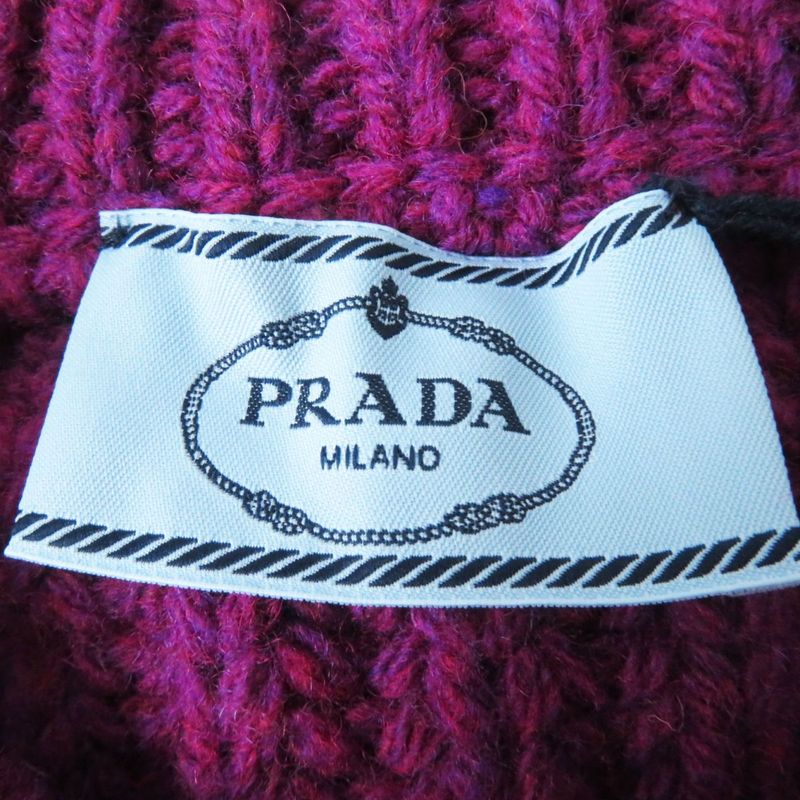 Prada 22SS P24q1l Women's Shetland Wool Crew Neck