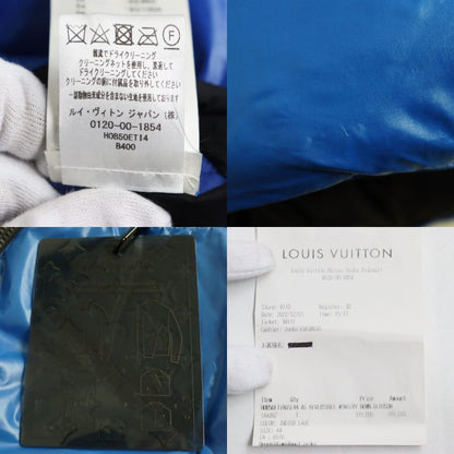 Louis Vuitton 1aauuz Reversible Wintery Down Blouson/jacket Indigo LAVE 44