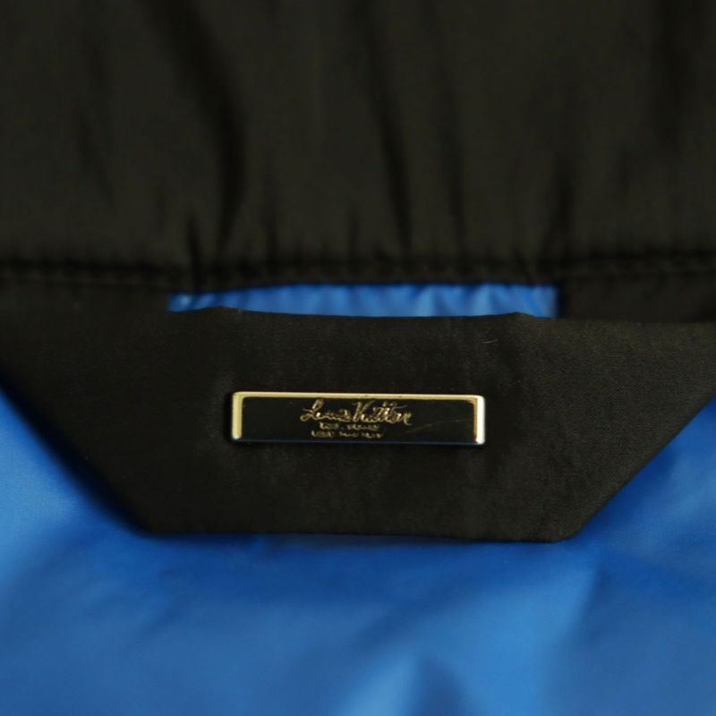 Louis Vuitton 1aauuz Reversible Wintery Down Blouson/jacket Indigo LAVE 44