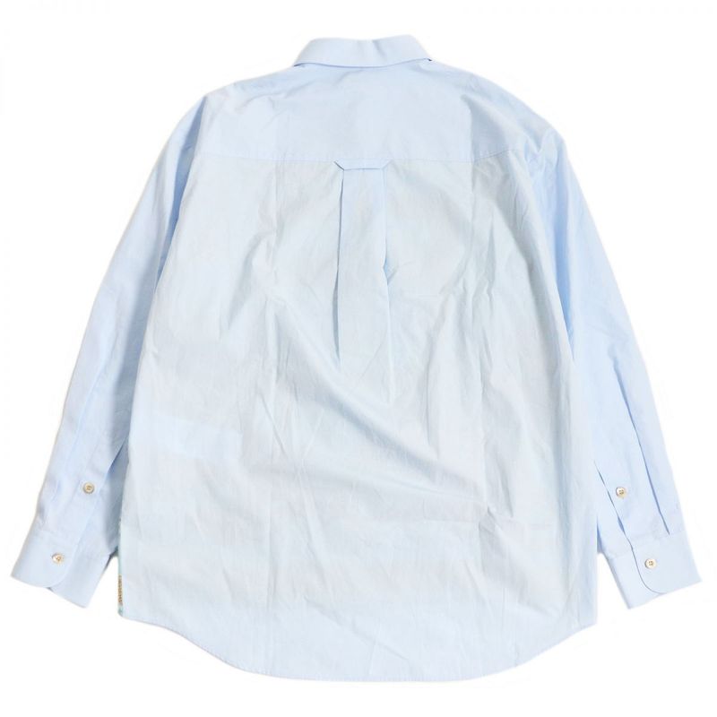 Gucci 751451 Cles Long-sleeved Cotton Poplin Shirt With Striped And Ecstrean