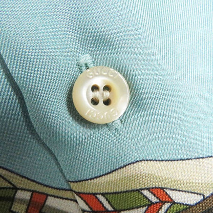 Gucci 751451 Cles Long-sleeved Cotton Poplin Shirt With Striped And Ecstrean