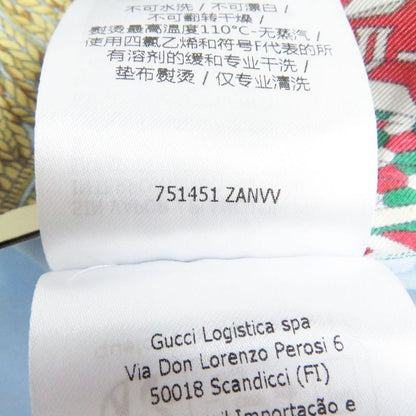 Gucci 751451 Cles Long-sleeved Cotton Poplin Shirt With Striped And Ecstrean