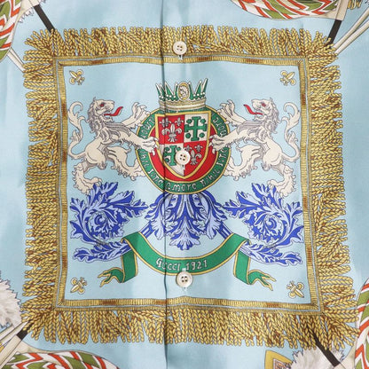 Gucci 751451 Cles Long-sleeved Cotton Poplin Shirt With Striped And Ecstrean