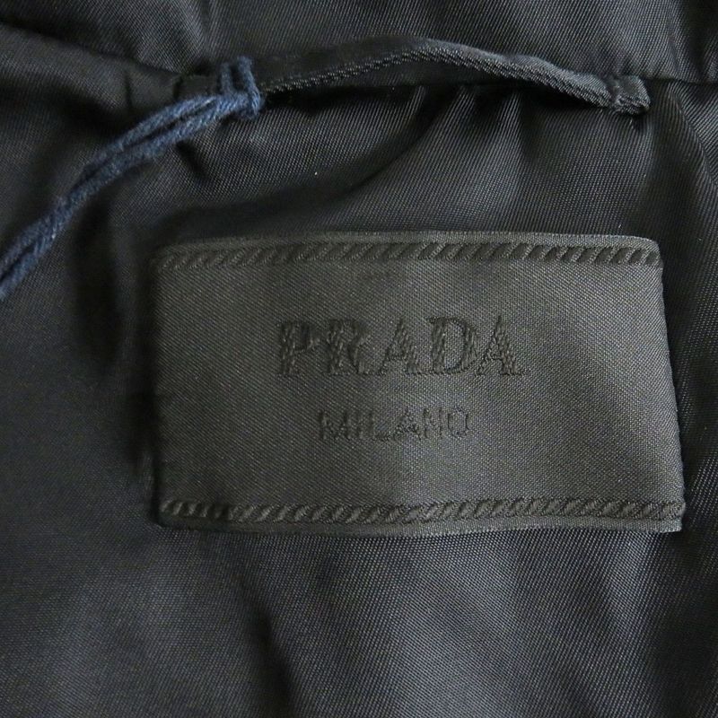 21aw Prada Sgb791 Triangle Logo/triangle Plate Hooded Down Jacket/puffy Jacket