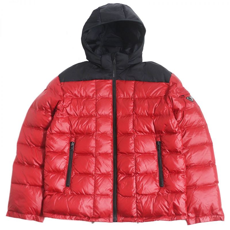 21aw Prada Sgb791 Triangle Logo/triangle Plate Hooded Down Jacket/puffy Jacket