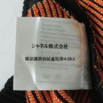 CHANEL 01A P18486 Alphabet Design Knit Skirt/trapezoid Skirt Black And