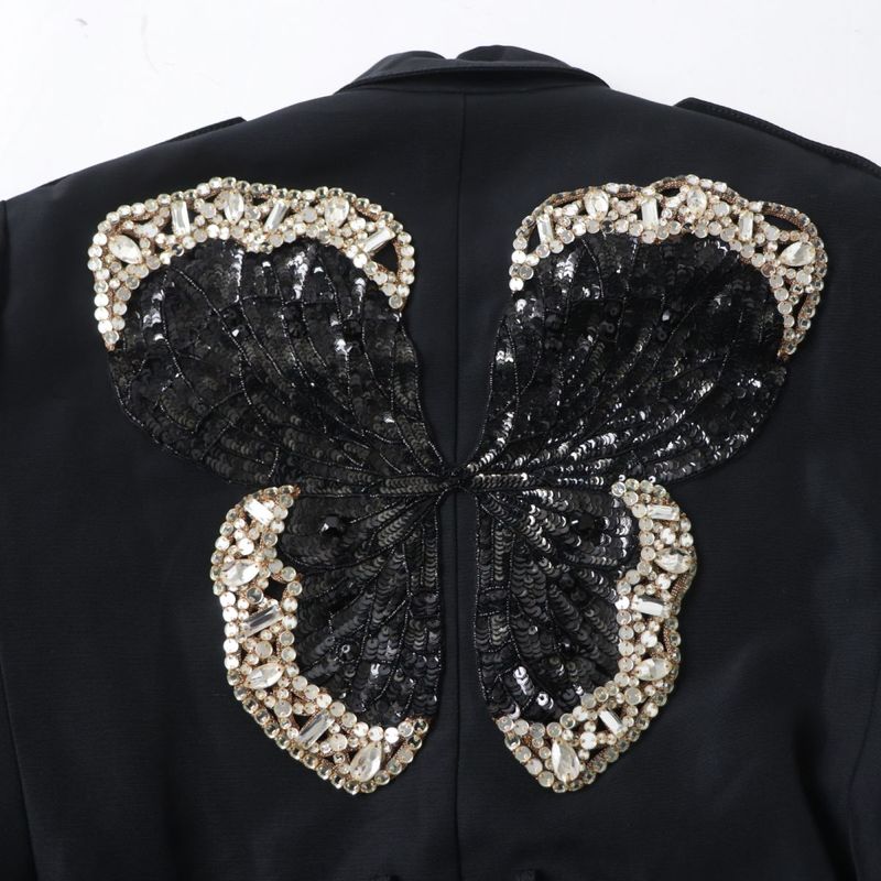 2020 Gucci 619324 Bjeweled Lined GG Pattern Long Length Belted Coat