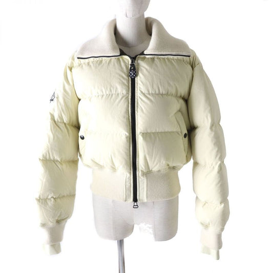 2023 Louis Vuitton 1aak8e Cropped Graphic Zipper Puffa Jacket Ivory 34