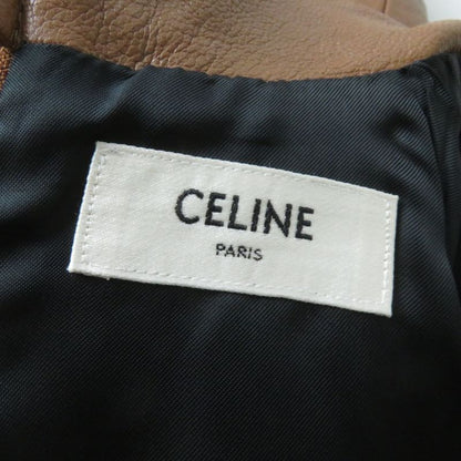 Regular Celine 2g117097h Mock Neck Grained Leather Combinaison With Triomphe
