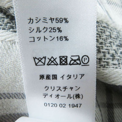 Hermes Italian DIOR Om Men's Cashmere And Silk Stole/shawl/muffler White