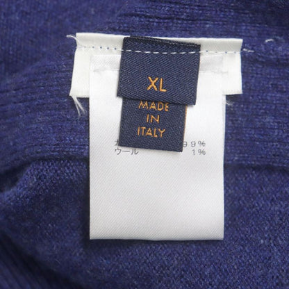  Louis Vuitton LV Circle Logo Embroidery Crew Neck Wool Blend Cashmere Knit