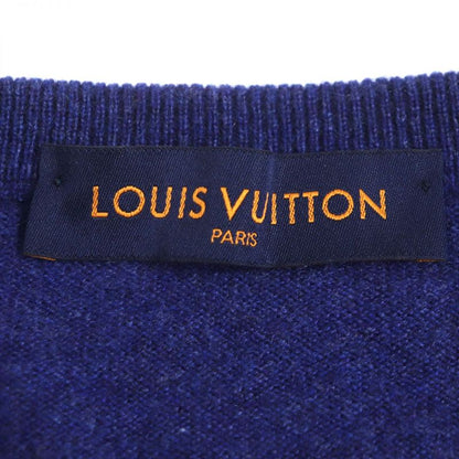  Louis Vuitton LV Circle Logo Embroidery Crew Neck Wool Blend Cashmere Knit