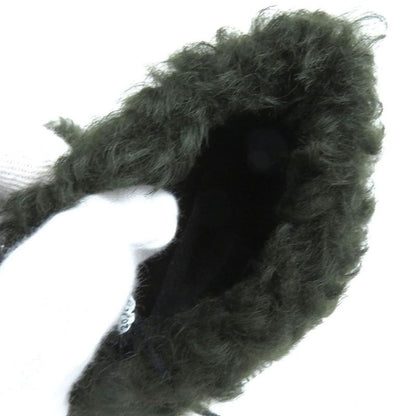 Bottega Veneta 652238 Gloves Teddy 100% Cashmere Lined Mouton Gloves Khaki And