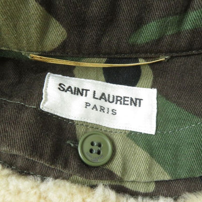 19 Saint Laurent Paris 577759 Sheer Ring Camouflage/military Jacket