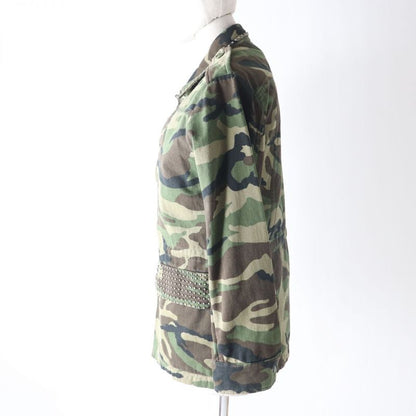 19 Saint Laurent Paris 577759 Sheer Ring Camouflage/military Jacket