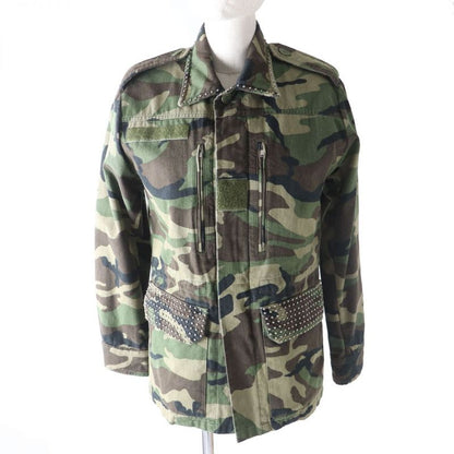 19 Saint Laurent Paris 577759 Sheer Ring Camouflage/military Jacket