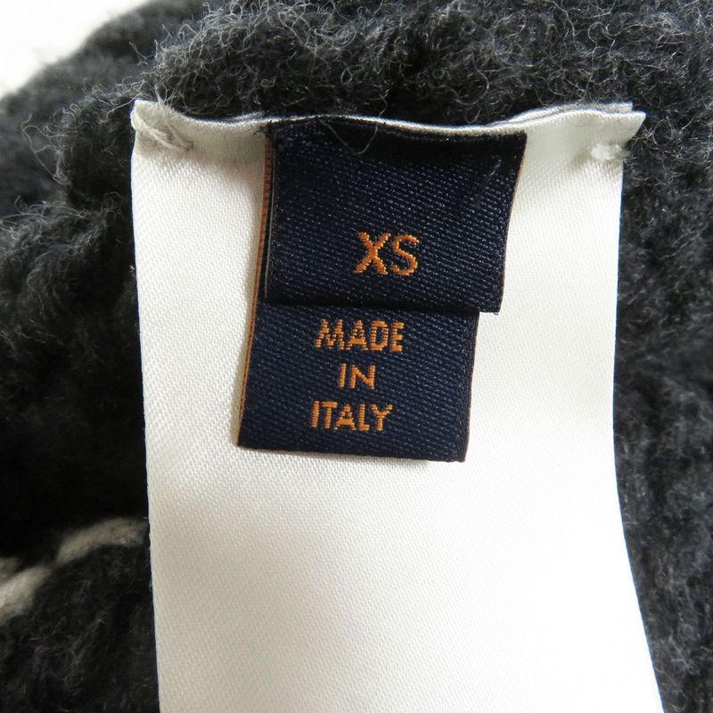 21AW Louis Vuitton LV Plain Chunky Crew Neck Long Sleeve Knit / Sweater Dark