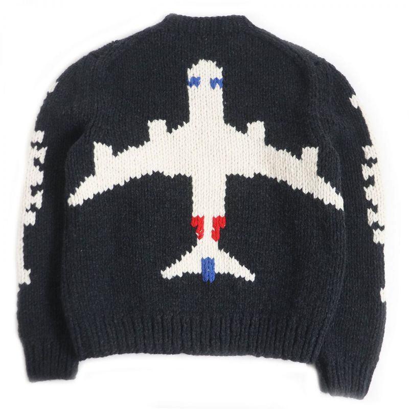 21AW Louis Vuitton LV Plain Chunky Crew Neck Long Sleeve Knit / Sweater Dark