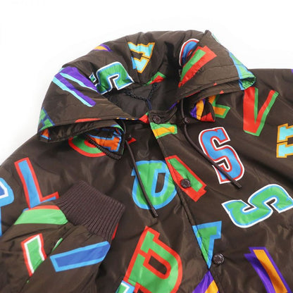 21aw Louis Vuitton×nba Louis Vuitton Padded Hooded Letter Nylon Blouson/padded