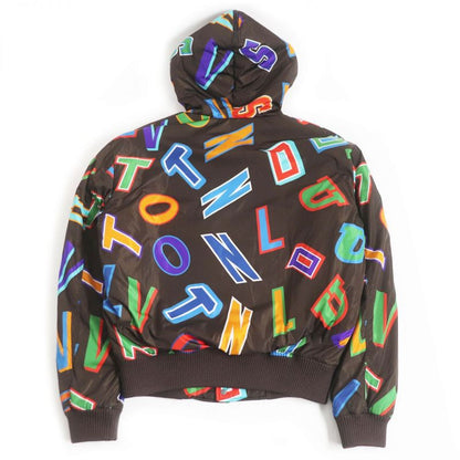 21aw Louis Vuitton×nba Louis Vuitton Padded Hooded Letter Nylon Blouson/padded