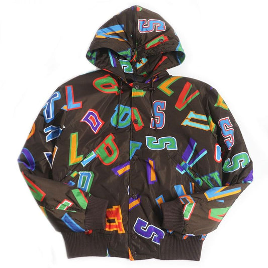 21aw Louis Vuitton×nba Louis Vuitton Padded Hooded Letter Nylon Blouson/padded