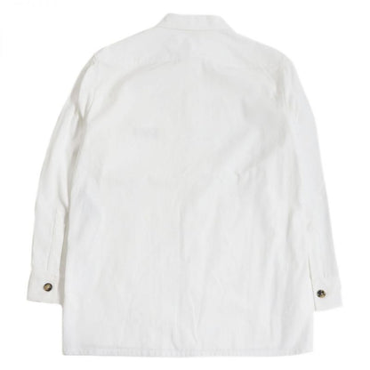 23SS Hermes Icones AU Carre Horse Embroidery Logo Patch Long Sleeve Shirt/cabass