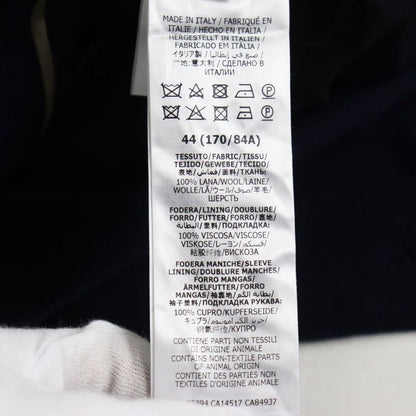  2020 Gucci 636339 100% Wool Double Breasted Tailored Jacket Navy 44 Made In