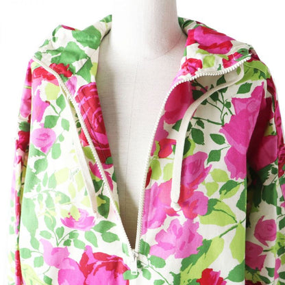 Hermes 21SS Gucci Kenscott 650618 Women's Half Zip Rose Print Hoodie/anorak