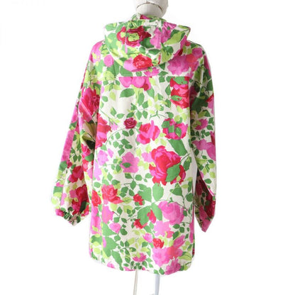 Hermes 21SS Gucci Kenscott 650618 Women's Half Zip Rose Print Hoodie/anorak