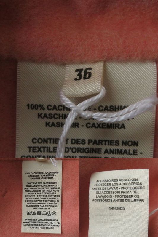 Reference Price 900000yen Hermes 2022 100% Baby Cashmere Shawl Collar Jacket