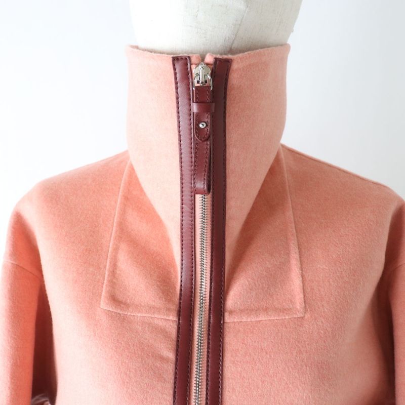 Reference Price 900000yen Hermes 2022 100% Baby Cashmere Shawl Collar Jacket