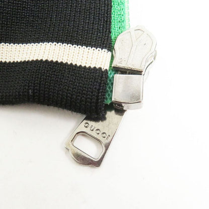 Gucci 545652 Line Design Zipup Oversized Laminated Track Jacket/blouson Green M