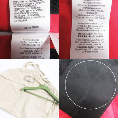 22SS Gucci 100th Anniversary 676494 Webline Back Logo Print Oversized Mountain