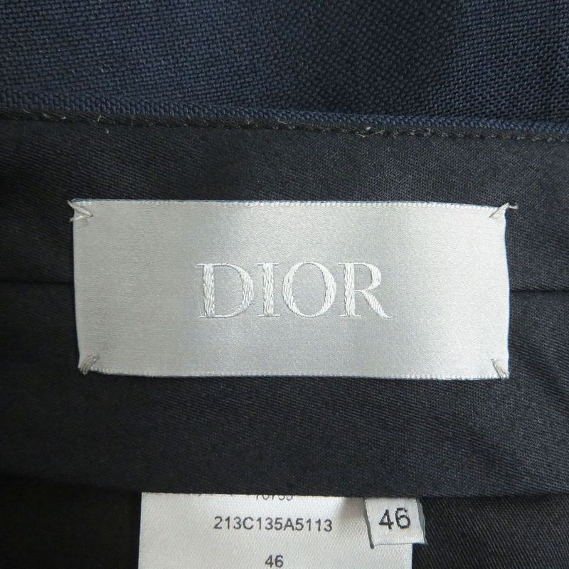2022 DIOR/DIOR Homme 213c135a5113 Wool And Mohair Single Slacks/trousers Navy