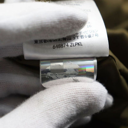 Gucci North Face 648874 Rain Anorak Hoodie With Logo Patch Khaki S Made In