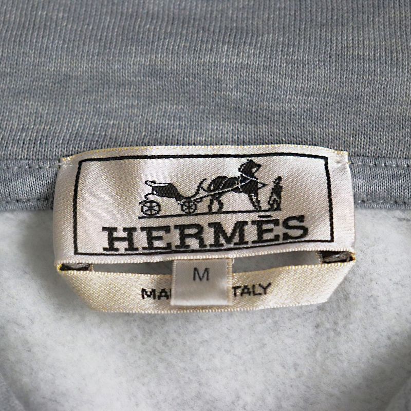 23SS Price ¥225500 Hermes Cheveau En Symmetry Lamb Leather Patch Hoodie/hoodie