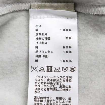 23SS Price ¥225500 Hermes Cheveau En Symmetry Lamb Leather Patch Hoodie/hoodie