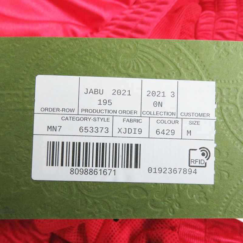 21AW Gucci 653373 Logo Patch Side Web Line Shiny Jersey Hoodie/hoodie Red M