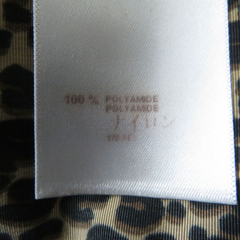 Hermes Louis Vuitton Women's Nylon Trench Coat Leopard Print