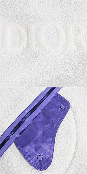 21SS DIOR/ DIOR Homme 113j405a0678 Oblique Saddle Pocket Reversible Fleece