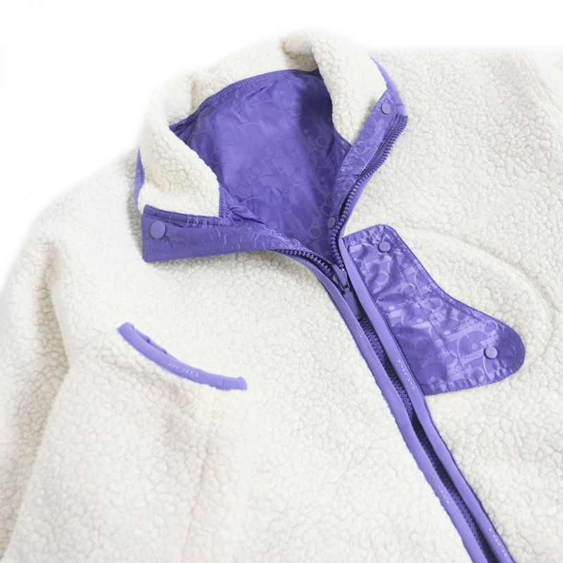 21SS DIOR/ DIOR Homme 113j405a0678 Oblique Saddle Pocket Reversible Fleece