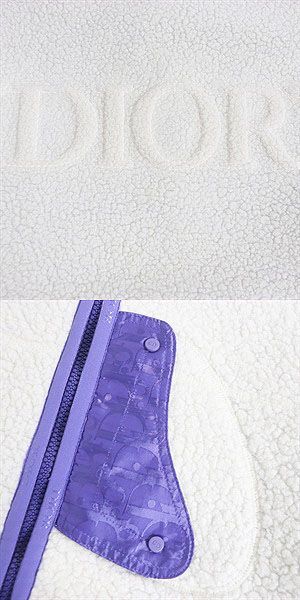 21SS DIOR/ DIOR Homme 113j405a0678 Oblique Saddle Pocket Reversible Fleece