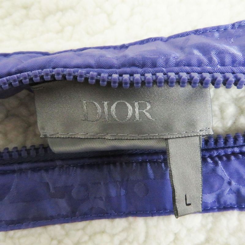 21SS DIOR/ DIOR Homme 113j405a0678 Oblique Saddle Pocket Reversible Fleece