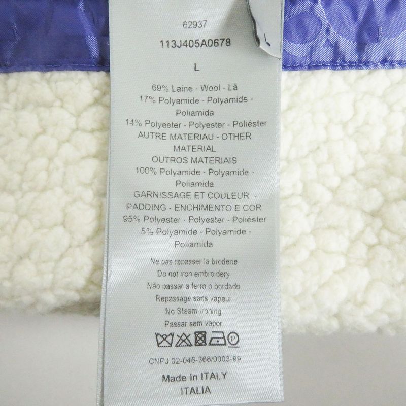 21SS DIOR/ DIOR Homme 113j405a0678 Oblique Saddle Pocket Reversible Fleece