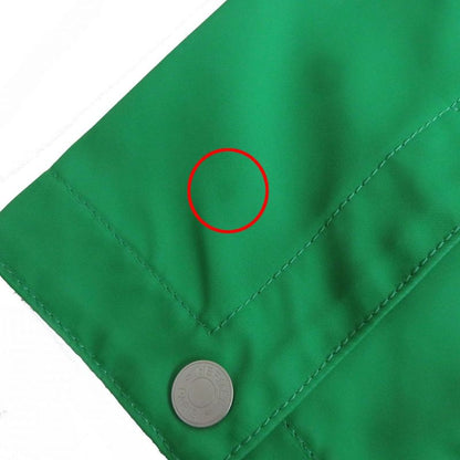 Hermes 2022 Half-zip Pullover Shirt With Serie Buttons Green 46 Men's Made In