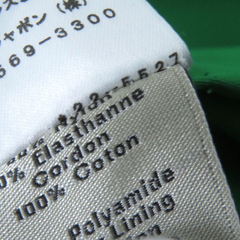 Hermes 2022 Half-zip Pullover Shirt With Serie Buttons Green 46 Men's Made In